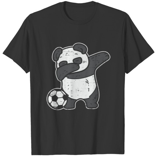 Dabbing Panda with Soccer Ball Stadium Coach Goal T-shirt