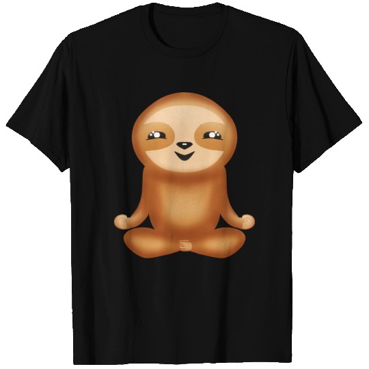 Cute funny happy meditating sloth. Nirvana. T Shirts