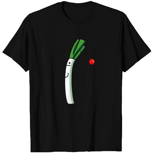 Leek with christmas balls T Shirts