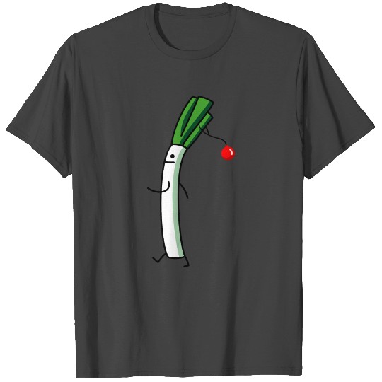 Leek with christmas balls T Shirts