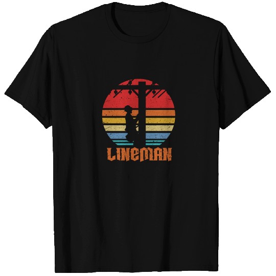 Lineman Retro T Shirts