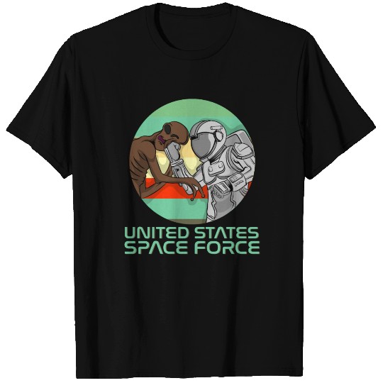 US Space Force Funny Astronaut Versus Alien T Shirts