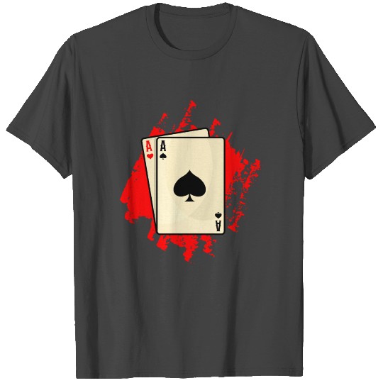 Double Aces Flop Poker Gifts For Poker Players T Shirts