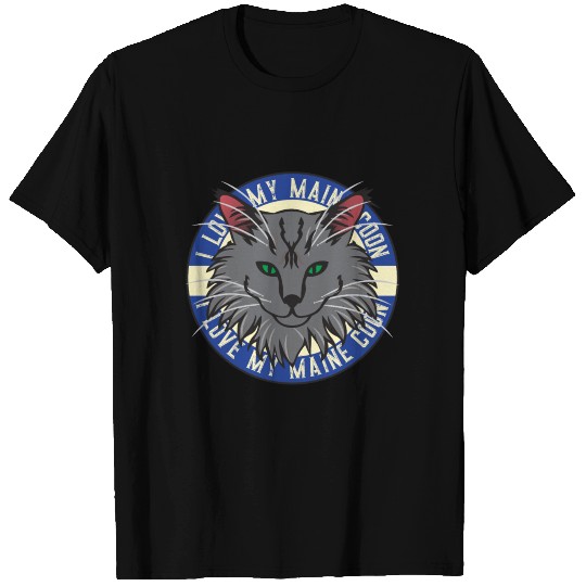 Pop Art Maine Coon for Cat Lovers and Owners Gift T Shirts
