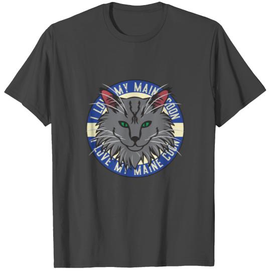Pop Art Maine Coon for Cat Lovers and Owners Gift T Shirts