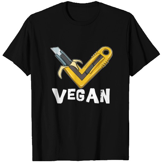 Funny Vegan Banana Knife T Shirts
