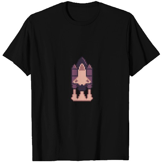 Pixelart Spaceship - Gameboy Palette T Shirts