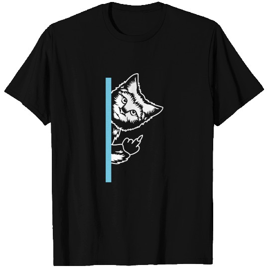 Cat Middle Finger T Shirts