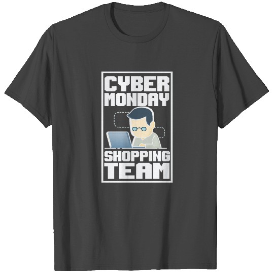 Cyber Monday Shopping Team Funny Christmas Shopper T Shirts