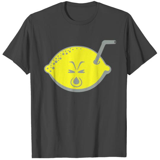 Sour Lemon with Straw (2c) T Shirts