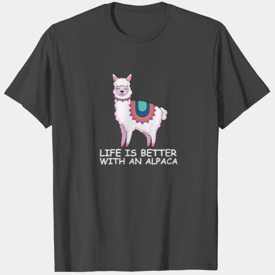 Alpaca Gift Idea Fluffy Shaggy Lama T Shirts