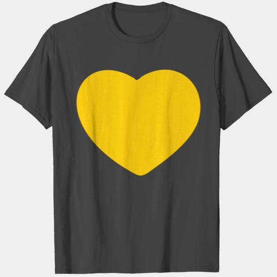 Heart yellow T Shirts
