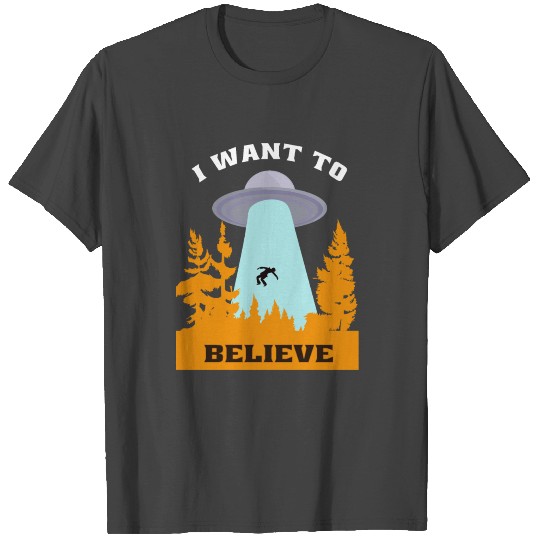 alien i want to believe T Shirts