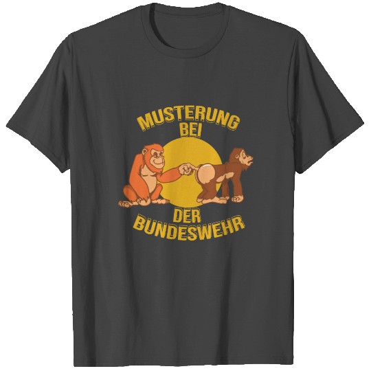 German Armed Forces monkey pattern gift T Shirts
