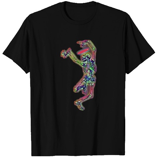 Dancing Dead Skeleton Halo T Shirts