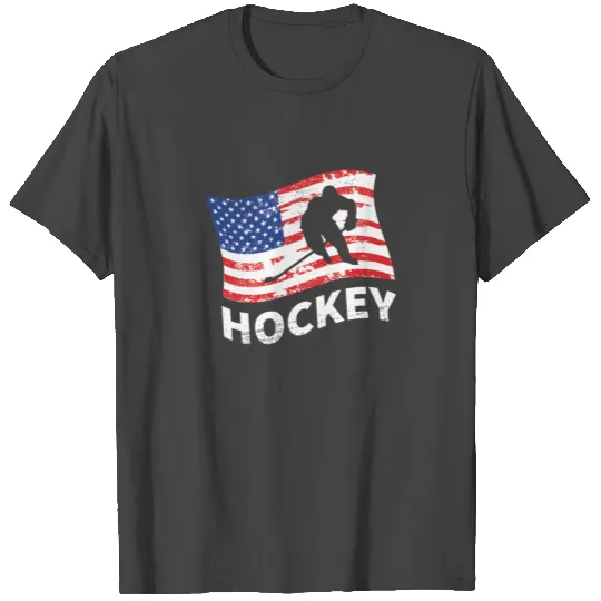 USA Hockey Ice Hockey Player Gift T Shirts