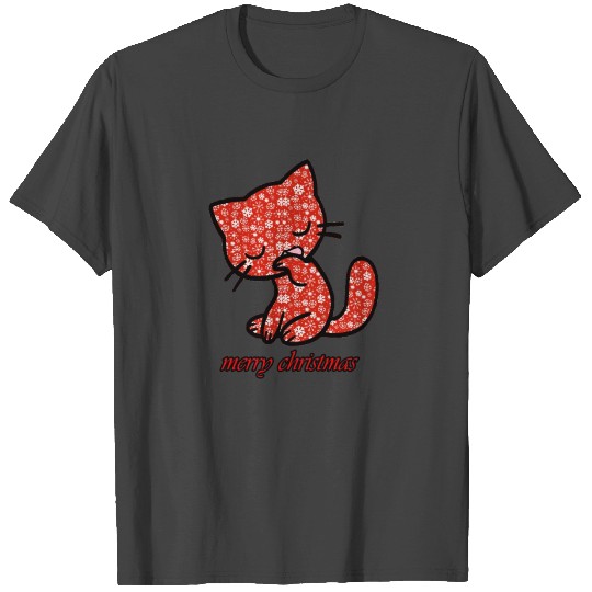 funny cat christmas T Shirts for women and men 2019