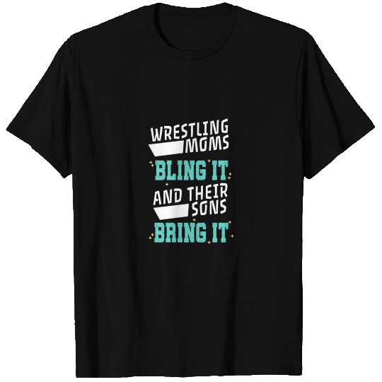 Wrestling Moms Bling Wrestler Mother T Shirts