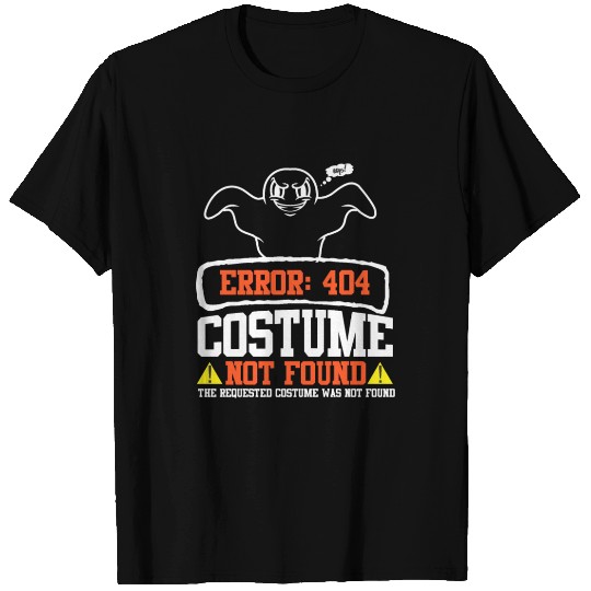 Halloween Error 404 Costume Not Found Ghost T Shirts