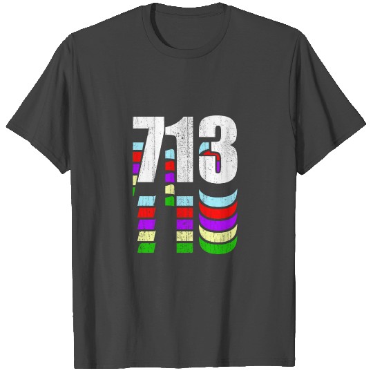 Vintage Retro Houston Texas 713 T Shirts