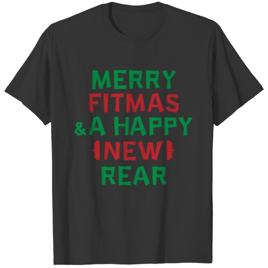 Christmas Gym Workout New Year T-shirt