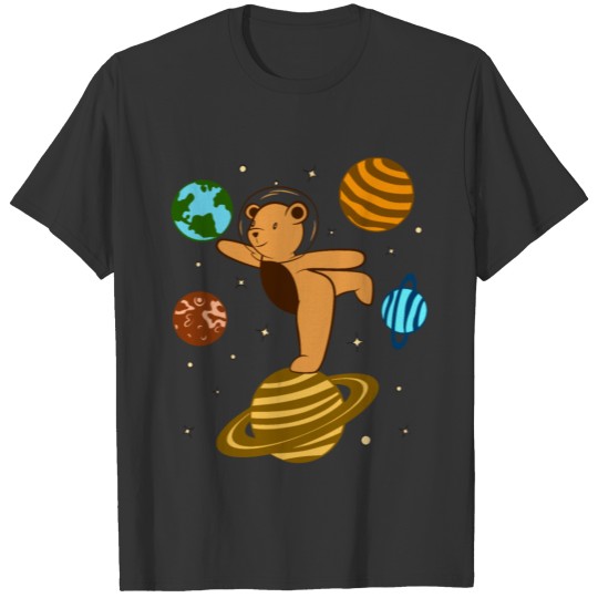 Bear Astronaut Bears Space Galaxy Teddy T Shirts