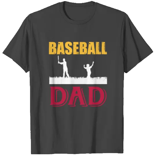Baseball Dad T Shirts Fathers Day Gift For Deddy