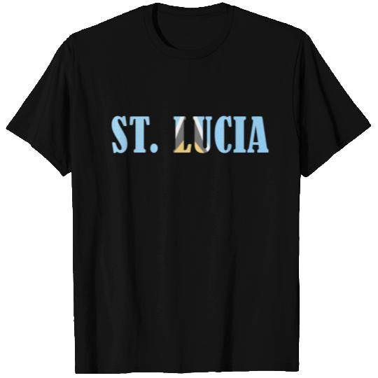 St Lucia flag T Shirts