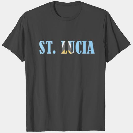 St Lucia flag T Shirts