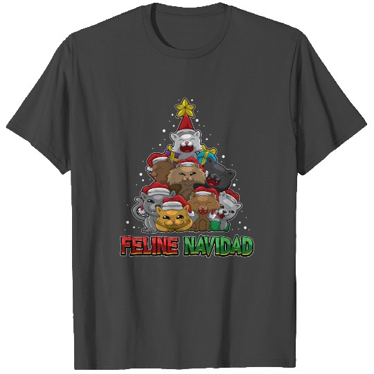 Feline Navidad - Feliz Navidad - Merry Christmas T Shirts