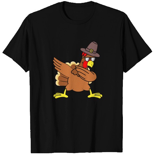 Dabbing Turkey Thanksgiving T Shirts