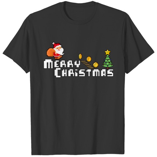 Gamer Christmas Santa T-shirt