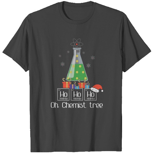 Oh Chemist Tree Ho Ho Ho Chemistry T Shirts