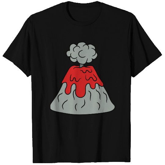 volcano eruption ash magma T Shirts