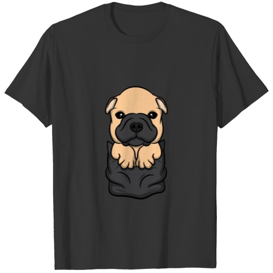 Pocket Dog owner puppy pet pug Bulldog Gift T Shirts