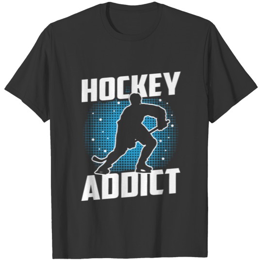 Hockey Addict| Player Silhouette| Strike Stance T-shirt