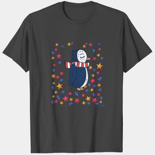 penguin stars north pole south pole sweet bird gif T Shirts