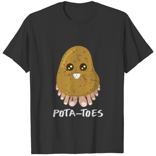 Pota-toes Vegetable Food PunSlim Fit Gift T-shirt