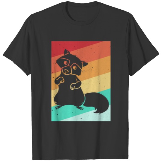 Raccoon Sweet Little Bear Vintage Retro T-shirt