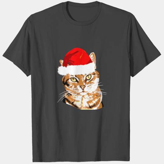 Cat Christmas Meow Kitty Kitten Christmas gift. T Shirts