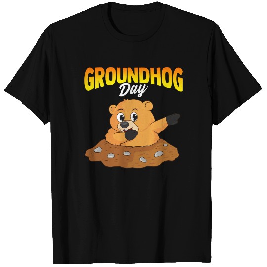 Funny Dabbing Groundhog Day Dab T Shirts