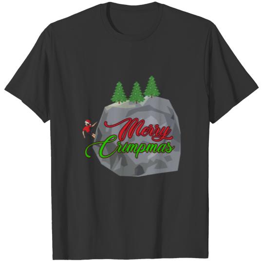 Rock Climbing Bouldering Ugly Christmas Funny Gift T-shirt