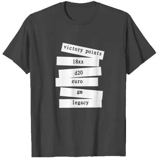 Board game slang modern stripe design T Shirts