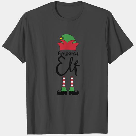 Grandma Elf Funny Family Christmas Costume T Shirts