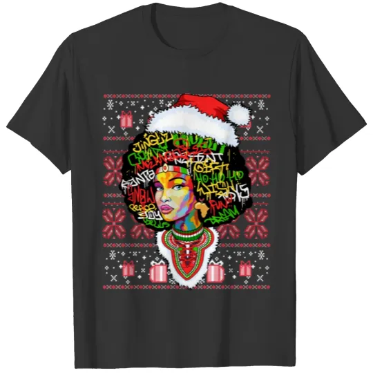 Dashiki Educated Black Queen Woman Christmas Sweat T Shirts