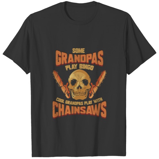Arborist Retirement Grandpa Lumberjack Chainsaw T-shirt
