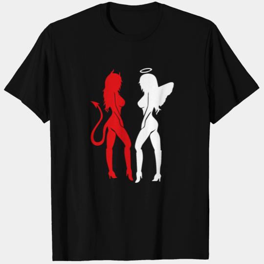 Awesome Gemini Horoscope Red Devil White Angel T Shirts