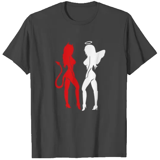 Awesome Gemini Horoscope Red Devil White Angel T Shirts