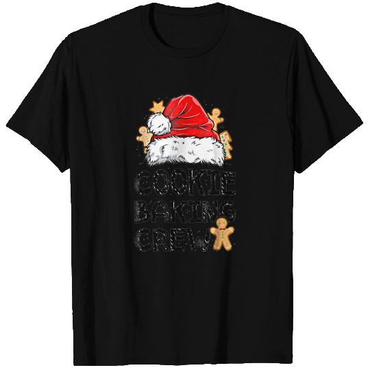 Cookie Baking Crew Christmas Santa Gingerbread T Shirts