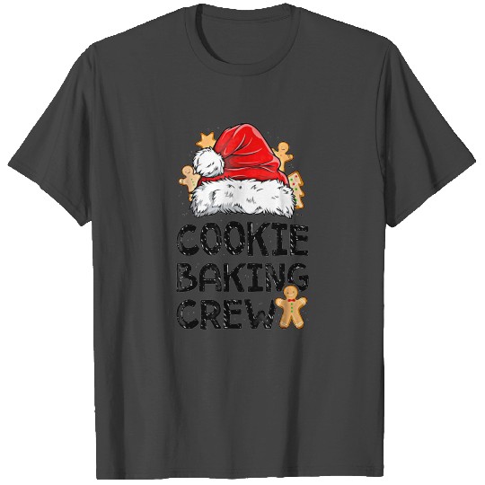 Cookie Baking Crew Christmas Santa Gingerbread T Shirts